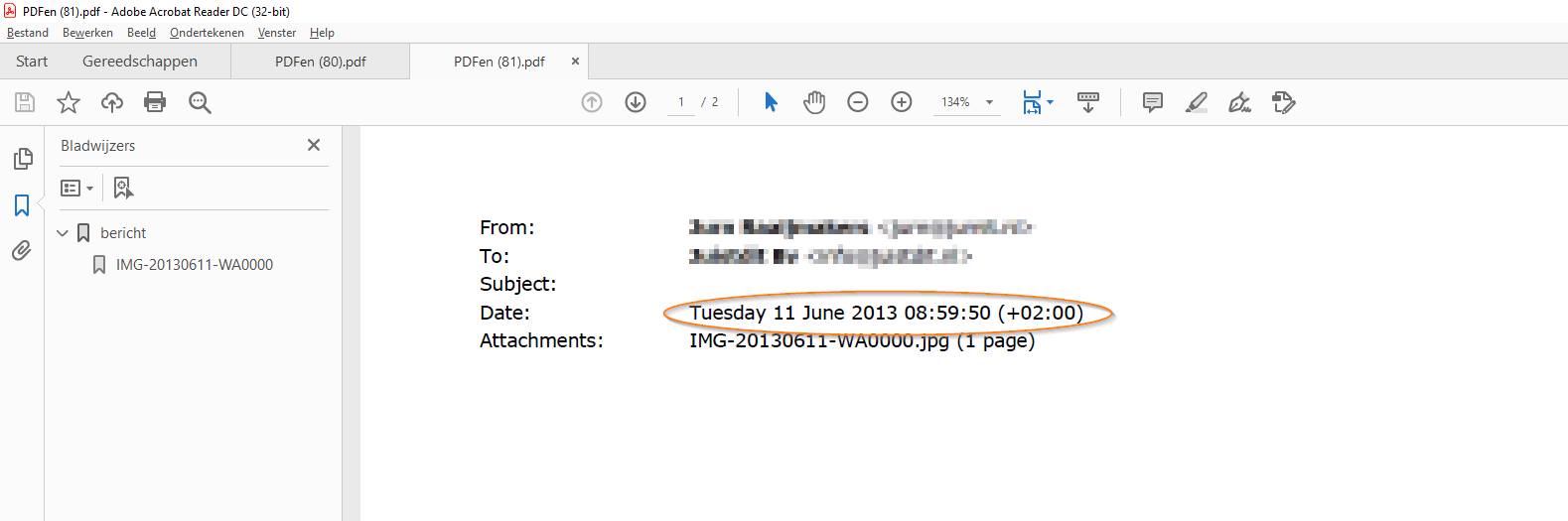 Dateformat in PDF after conversion eml and msg files