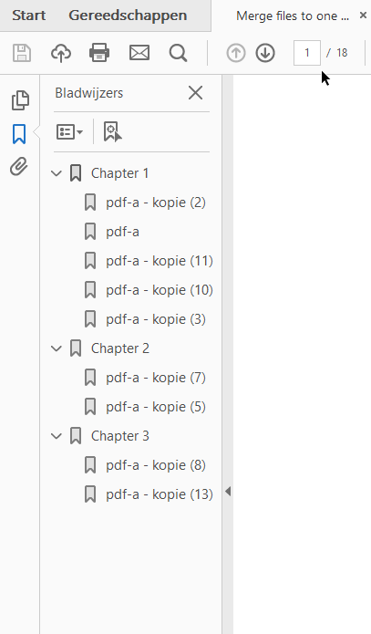 Bookmarks in PDF