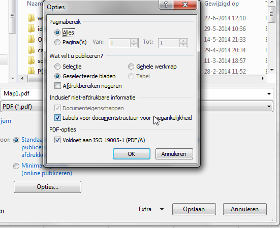 Office documenten opslaan als PDF/A